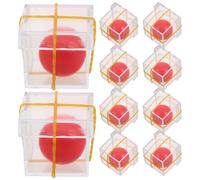 EXAOMBLE 10 Sets de Jouets de Balle en Plastique Transparent pour Tours de Magie, Accessoires Portables et Compacts, pour Spectacle de Scène et Fête