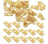 EXAOMBLE 100 pièces Breloques pour Fabrication de Bijoux Pendentifs Colorés pour Bracelets Colliers et Porte Clés Accessoires DIY Artisanat