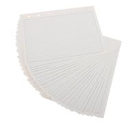 EXAOMBLE 100 Pièces Recharge pour Cahier à Mobiles avec Pages Quadrillées et Lignées Format pour Organisation et Prise de Notes École