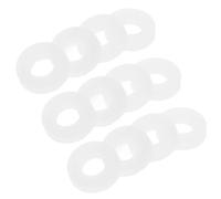 EXAOMBLE 100pcs Rondelles en Plastique Blanches pour Batterie Transmission Sonore Exceptionnelle et Durabilité Prolongée, Accessoires pour Tambour