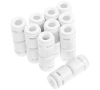 EXAOMBLE 10pcs Raccords Rapides 1/4 Pouce en Plastique pour Plomberie, Connecteurs Faciles à Installer et Entretenir, Adaptés aux Systèmes de Filtration D'eau et Plomberie Domestique