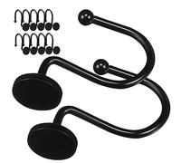 EXAOMBLE 12 Pièces Crochets Pour Suspendre Des Rideaux Crochets De Rideau De Rouillés Pli or Océan Tringle à Rideau Tendue Canne à Pêche Draperie Transparent Doublure Raclette Métal