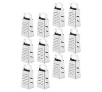 EXAOMBLE 12 Pièces Mini Râpe en Acier Inoxydable 4en1 avec Design Ergonomique Portable, Outil Multifonction pour Râper Fromage, Gingembre et Légumes Cuisine à Domicile