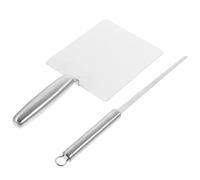 EXAOMBLE 1ensemble Planche à Gnocchi et Stick Acier Inoxydable Outils Rainurés pour Nouilles et Spaghettis Accessoires Cuisine Compacts et Durables pour Usage Maison et Restaurant