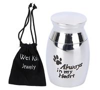 EXAOMBLE 1ensemble Urne Funéraire pour Animaux Inoxydable Urne à Cendres avec Always My Heart Conteneur pour Mémoires De Compagnons Aimés