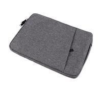 EXAOMBLE 1pièce Housse Ordinateur Portable Feutre Gris Foncé Pochette Étanche Poignée Extensible Protection Anti-rayures pour Ordinateur Portable et PC Portable Sacoche de Transport