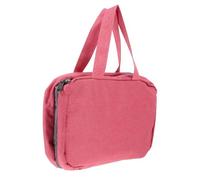 EXAOMBLE 1pièce Trousse de Toilette Pliable Étanche Rose avec Compartiments Séparés Sac de Maquillage Portable Suspendu Rangement Pratique pour Voyage et Usage Quotidien