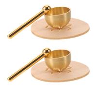EXAOMBLE 2 Ensembles Mini Brass Tibetan Singing Bowls For Meditation Portable Sound Healing Bowls With Mallet And Pad Relaxation Gift For Yoga Mindfulness Stress Relief