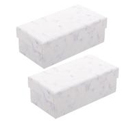 EXAOMBLE 2 Pièces Boîte Présent Coffret Présent en Papier Boîte D'emballage Ronde Portable pour Savonnette et Créations Artisanales Bureau