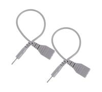 EXAOMBLE 2 Pièces Câble Adaptateur pour Appareil de Massage Électrique en Plastique, Résistant la Flexion, Connecteur 2,5mm 3 Broches Femelle vers 2,0mm Mâle, pour Cabinets de Thérapie