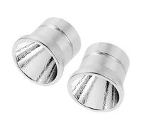 EXAOMBLE 2 Pièces Capuchon D'abat-jour en Alliage D'aluminium LED Argentée | Accessoire Résistant à L'oxydation, Haute Réflectivité, pour Techniciens et Équipes en Atelier ou Urgence
