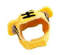 EXAOMBLE 2 Pièces Coiffe Tigre pour Animaux de Compagnie, Chapeau Décoratif en Tissu Jaune, Confortable et Réduit la Sensation de Contrainte, pour Fêtes et Événements