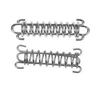 EXAOMBLE 2 Pièces Laisse à Bungee avec Ressort Amortisseur pour Moyens Grands Acier Inoxydable Tendeur de Tension pour Plein