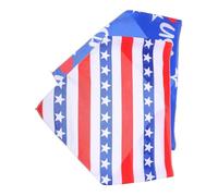 EXAOMBLE 2 pièces Lot de Bandanas Triangulaires Américains pour Chiens et Chats Écharpe Légère et Polyvalente Accessoire Patriotique et Serviette à Salive pour Animaux