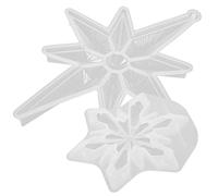 EXAOMBLE 2 Pièces Moule Silicone Flocon pour Résine Matériel de Bricolage Diy pour Décorations de Noël et Artisanat pour Créer des Ornements Résine Décoratifs