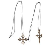 EXAOMBLE 2 pièces Pendentifs Cuivre Antique Vajra Pestle Ornements de Bouddhisme Accessoires de Collier pour Rituels Religieux et DIY