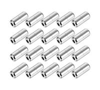 EXAOMBLE 20 Pièces Boucles Métalliques pour Lacets Argentés, Accessoires Pratiques pour Transformer Vos Chaussures en Slip-on, Style Élégant et Facile à Utiliser