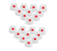 EXAOMBLE 20 Pièces Caps de Peinture Aérosol Plastiques Blancs Lot de Buses de Pulvérisation pour Graffiti Rénovations et Projets Artisanaux Embouts de Remplacement pour Peinture Aérosol