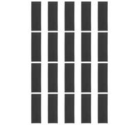 EXAOMBLE 20pcs Porte-étiquettes Magnétiques Pratiques en Papier et Aimant Souple en Caoutchouc Noir pour Affichage de Prix et Étiquettes en Rayon D'entrepôt