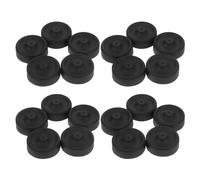 EXAOMBLE 24 Pièces Pièces de Pompe à Bulles pour Aquarium Diaphragme en Caoutchouc Noir, Accessoires Compatibles et Installation Facile pour Pompe à Air D’Aquarium