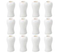 EXAOMBLE 24pcs Pompons en Cordon de Bois pour Rideaux et Stores, Accessoires Robustes et Pratiques en Bois Blanc, pour Décoration et Restauration de Fenêtres