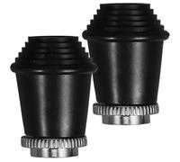 EXAOMBLE 2pcs Manchons de Pied de Tambour en Caoutchouc Antidérapants pour Pied de Support de Batterie, Protections Solide Augmentant la Friction pour Kit de Batterie