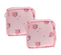 EXAOMBLE 2pièces De Rangement Oxford pour Serviettes Hygiéniques Et Accessoires De Voyage pour Femmes Étui Étanche Et Pratique Carton Design