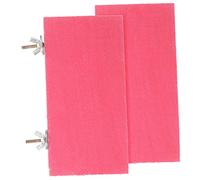 EXAOMBLE 2pièces Plateformes Bois pour Oiseaux Lot de Supports Rectangulaires pour Perruches Et Perroquets Accessoires De Volière Améliore Équilibre Et Activité Physique