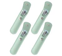 EXAOMBLE 4 Ensembles Ensemble de -oreilles en Acier Inoxydable Portable Tête Spirale et Manche Ergonomique, Outil pour Éliminer le Cérumen à Domicile Extérieur