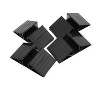 EXAOMBLE 4 Pièces Support de Porte Autonome Triangle pour Clôture de Protection pour Animaux et Garçon Fille Lot de Renforcés Noirs Accessoire de Stabilité pour Barrières de Sécurité