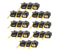 EXAOMBLE 48pièces Boîte De Bonbons Pour Remise De Diplôme Avec Chapeau De Graduation Et Autocollant Cadeau Pour Bonbons Et Biscuits