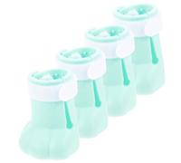 EXAOMBLE 4pièces Botte Silicone pour Chats Couvre- Antidérapants Chaussures Réglables pour des Pattes De Chat Accessoire De Toilettage Médecine