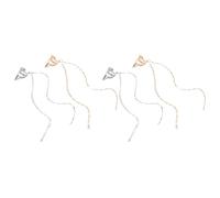 EXAOMBLE 4pièces Boucles Oreilles Clips Elfes sans Perçage avec Chaîne Longue à Pompons Accessoires Oreille Elfe pour Femmes Bijoux Adaptés aux Fêtes Mariages et Usage Quotidien
