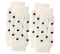 EXAOMBLE 4pièces Lot de Jambières Chien Protègent-Jambes Élastiques Chaudes avec Points Blancs Manchons pour Pattes De Chiot Et Chat Protection Anti-Froid Adaptable