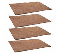 EXAOMBLE 4pièces Tapis Fibre De pour Reptiles De Matelas Antidérapant pour Dragons Barbus Et Lézards Accessoire De Terrarium Naturel Et Sûr