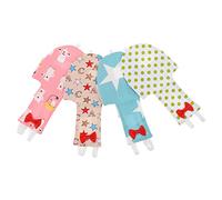 EXAOMBLE 4pièces Vêtements De Vol pour Oiseaux Culottes Réutilisables pour Perroquets Et Perroquets Accessoires Créatifs pour Oiseaux Pois Verts Mode Ours Étoilé ABC