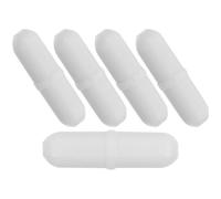 EXAOMBLE 5 Barreaux Magnétiques D'agitation en Ptfe Blanc, Tiges D'agitation de Laboratoire, 5 Pièces, Performance Friction, pour Recherche Scientifique Réutilisable