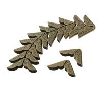 EXAOMBLE 50 Pièces Protège-Coin en Métal Vintage pour Scrapbooking et Menus, Protection Élégante et Décorative des Coins de Livres, Style Antique Délicat