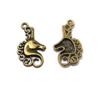 EXAOMBLE 50pièces Pendentifs Alliage Unicorn Bijoux DIY pour Bracelets Colliers Boucles Oreilles Couleur Bronze