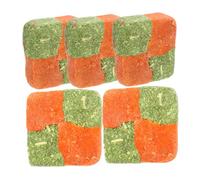 EXAOMBLE 5pièces Jouets à Mâcher pour Petits Animaux De Luzerne Snacks Naturels pour Lapins Cobayes Et Hamsters Aide Au Broyage des Dents Aliment Bio