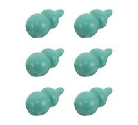 EXAOMBLE 6 Pièces Brosse Exfoliante Lèvres, Mini Pinceau à Lèvres Réutilisable en Silicone, Tête Ronde, avec Capuchon, Vert, Portable, pour Voyage et Usage Quotidien