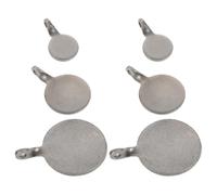 EXAOMBLE 6 pièces Cibles Acier Inoxydable Petites Plaques de Tir Suspendues Légères et Portables pour Entraînement Intérieur et Extérieur