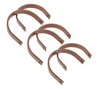 EXAOMBLE 6pcs Poignée de Théière en Bois de Noyer Café, Accessoire Robuste et Sécurisé pour Pot en Céramique, Préparation Quotidienne du Thé