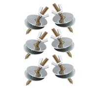 EXAOMBLE 6pièces Vis De Perche pour Oiseaux avec Rondelles Fixations pour Cage Animaux Accessoires pour Nichoirs Et Mangeoires