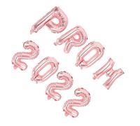 EXAOMBLE 8 Pièces Décoration Ballons Graduation Aluminium Rose Doré Kit Suspendu pour Fête Prom et de Remise de Diplôme