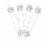 EXAOMBLE 8pièces Verrou Sécurité Garçon Fille Transparent Sangles Élastiques pour Placard Tiroir Réfrigérateur Meubles Adhésif Puissant et Réutilisable Anti-accident pour Garçon Fille