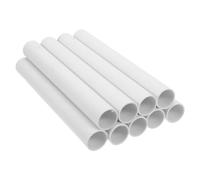 EXAOMBLE 9 Pièces Manchon à Facile Minimaliste Style de en Entretenir et Moderne Bougie Blanc Pvc pour Chandelier Décorations de Table en Restaurant