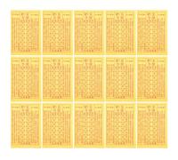 EXAOMBLE 900 Feuilles de Papier D'offrandes Sacrées Jaune pour Culte des Ancêtres Papier Traditionnel pour Funérailles et Tomb-Sweeping Day Paquet de 900 Pièces
