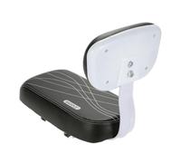 EXAOMBLE Accessoire Vélo pour Transporter Un Passager Siège Arrière Dossier en Cuir PU, Coussin Doux et Confortable en Toute Stabilité