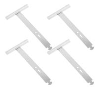 EXAOMBLE Accessoires de Réparation pour Volets Roulants Argentés en Acier Inoxydable, Lot de 4 Ressorts Crochet, Adaptés aux Volets de Fenêtres